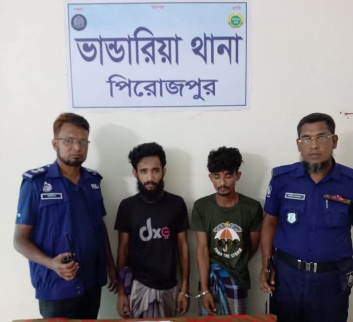 ভান্ডারিয়ায় ইয়াবাসহ দুই মাদক ব্যবসায়ী গ্রেফতার