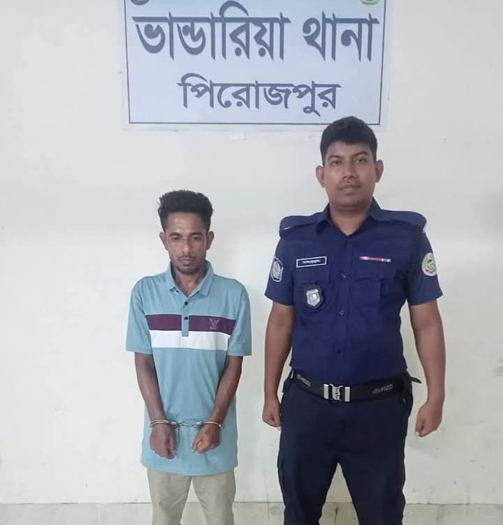 ভান্ডারিয়ায় দেড় কেজি গাঁজাসহ মাদক ব্যবসায়ী গ্রেফতার